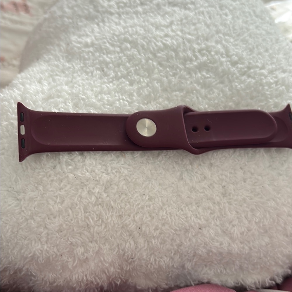 Maroon Silicone Smartwatch Band